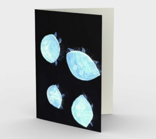 Blue jellyfishes aperçu