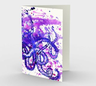 Violet octopus aperçu