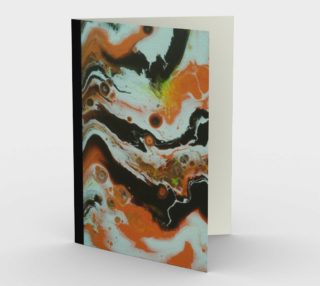 Carte vierge abstraite orange aperçu