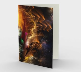 Riddian Queen Of Cosmic Fire Stationery Card preview