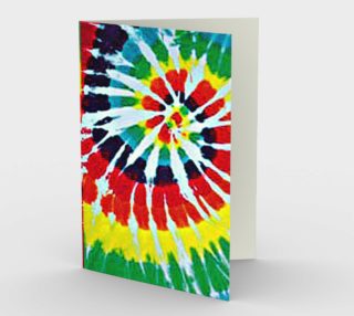 Aperçu de Tie-Dye Retro Design Greeting Card