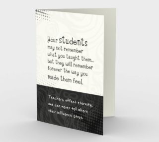 0233 Your Students Will Remember Card by Deloresart preview