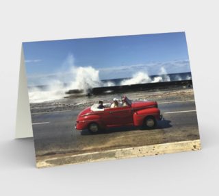 Cuban Car - Red with Waves - Garth Gilker preview