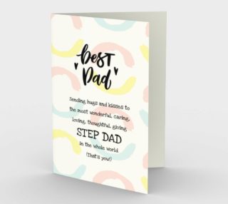 1077 Best Step Dad in the World Card by Deloresart preview