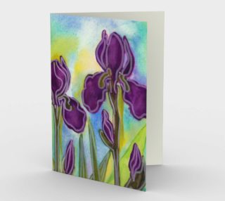 Stylized Irises Card preview