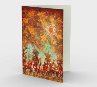 Elemental Dance Dawn Greeting - Blank Greeting Cards preview