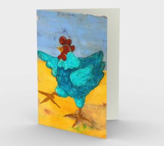 Teal Hen Card preview