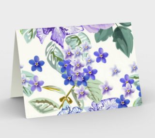 Lavender Floral Blank Card preview