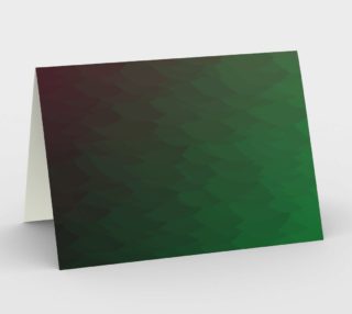 Red Green Ombre Flame Vertical Stationery Card preview