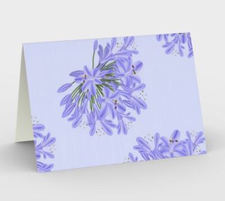 Agapanthus  on Lavender Background aperçu