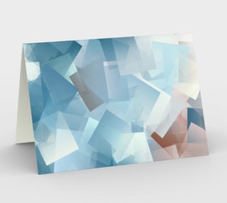 Muted Blues In Cubes aperçu