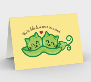 Two Cat Peas in a Pod Card preview