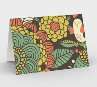 Retro Flowers with Birds preview