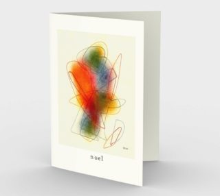 "Noel - Angelic Haze" Stationery Card preview