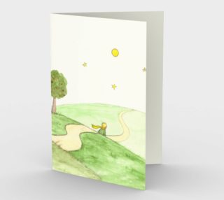 The little prince and the fox Stationery Card preview