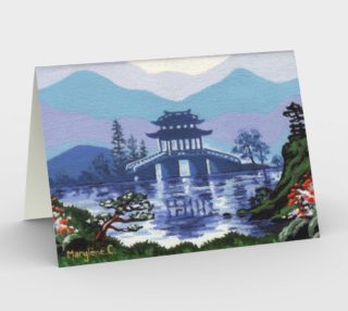 Japanese landscape Stationery Card preview