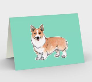 Welsh corgi dog Stationery Card preview