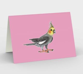 Cockatiel bird Stationery Card preview
