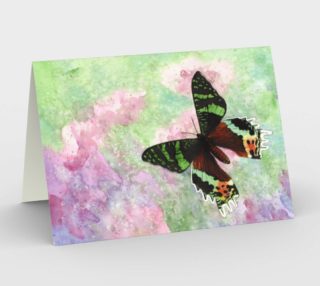 Urania Ripheus butterfly Stationery Card preview