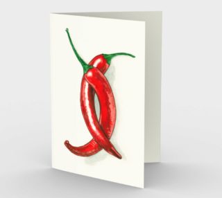 Hot peppers Stationery Card preview