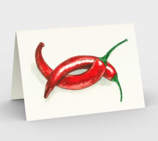 Hot peppers Stationery Card preview