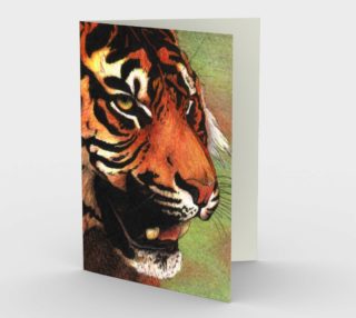 Tiger mouth Stationery Card preview