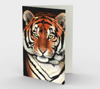Tiger portrait Stationery Card preview