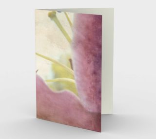 Artistic Pink Lily Card aperçu