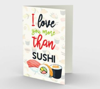 I love you more than sushi preview