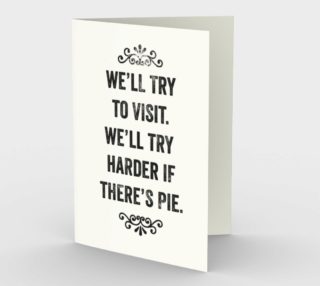 Pie Snarky Holiday Card aperçu