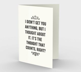 Thought That Counts Birthday Card - Snarky Card Set of 3 aperçu