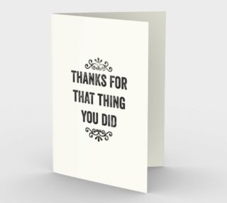 Thanks For That Thing - Snarky Card Set of 3 aperçu