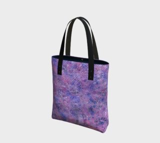 Purple and faux silver swirls doodles Tote Bag preview
