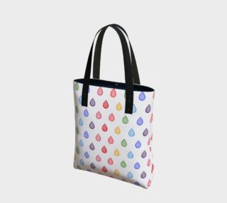 Rainbow raindrops Tote Bag preview