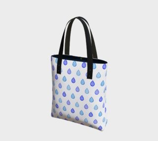 Blue raindrops Tote Bag preview