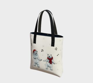 The polar bears wish you a Merry Christmas Tote Bag preview
