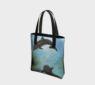 Dolphin underwater Tote Bag preview