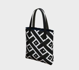 A Mazes Black and White Tote Bag preview