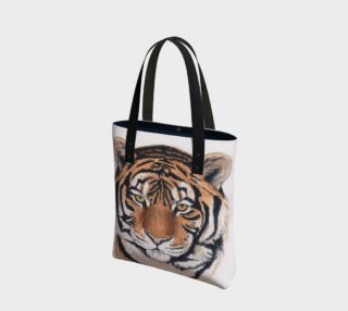 Tiger portrait watercolor Tote Bag preview