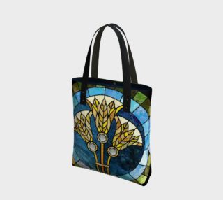 Stained Glass Irises Tote Bag preview