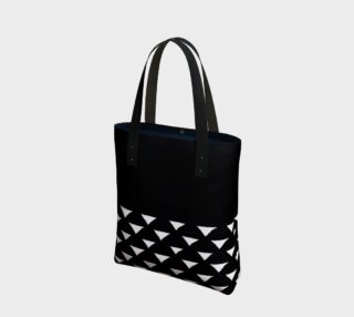 Black and White Triangles Tote Bag preview