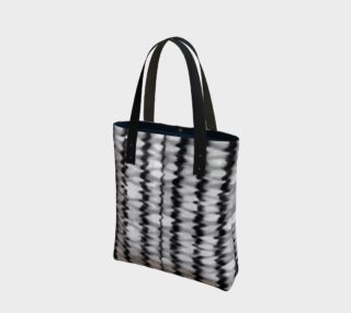 Abstract Wavy Black and White Pattern Bag preview