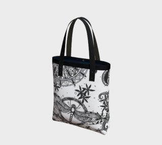 Dragonfly Floral Mandala Forest Urban Tote preview