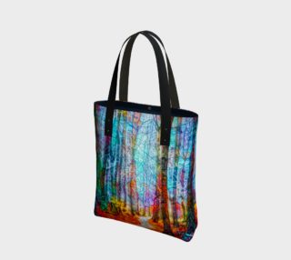 Light in the woods mosaic paint art bag preview