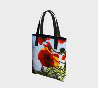Illuminated poppies Tote preview