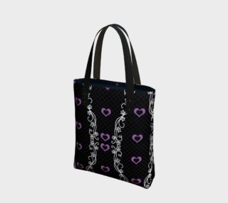 Fishnet Heart Vines Tote Bag preview