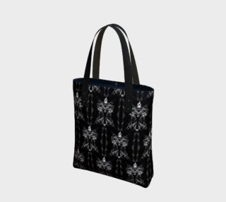 Baphomet Damask Occult Goth Tote Bag preview