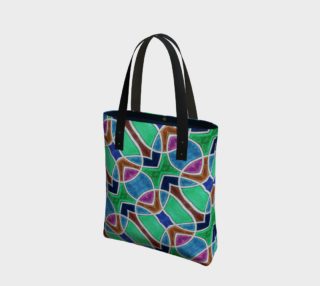 Nouveau Peacock Stained Glass Tote Bag II preview