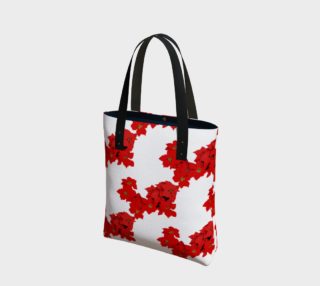 Aperçu de Red Flowers Blossom Pattern Bag
