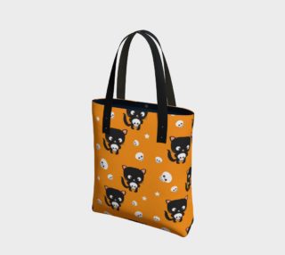 Little Black Cat Halloween Tote preview